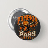 Pompoen Pass Master Halloween Voetbal Kunst Ronde Button 5,7 Cm (Voorkant /achterkant)