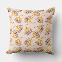 Pompoen pastel perzik goud polka dot florale herfs