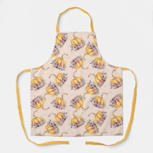 Pompoen pastel perzik goud polka dot florale herfs