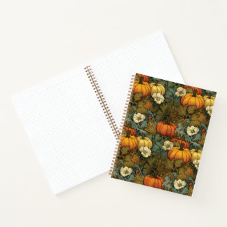 Pompoen Patch Art Nouveau Halloween Notitieboek