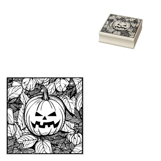 pompoen patch art stempel (Gestempeld)
