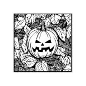 pompoen patch art stempel (Afrduk)