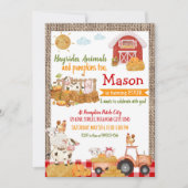 Pompoen Patch Boerderij Dieren Verjaardag Kaart (Voorkant)