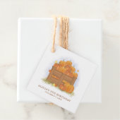 Pompoen Patch Butterfly Fall Bladeren Verjaardag Bedankjes Labels (In situ)