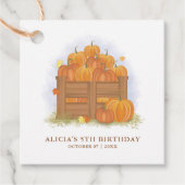 Pompoen Patch Butterfly Fall Bladeren Verjaardag Bedankjes Labels (Voorkant)