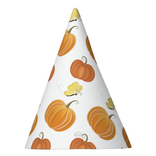 Pompoen Patch Butterfly Fall Bladeren Verjaardag Feesthoedjes (Rechts)