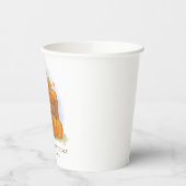 Pompoen Patch Butterfly Fall Bladeren Verjaardag Papieren Bekers (Links)