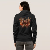 Pompoen patch coquette herfst boog Thanksgiving Hoodie (Achterkant volledig)