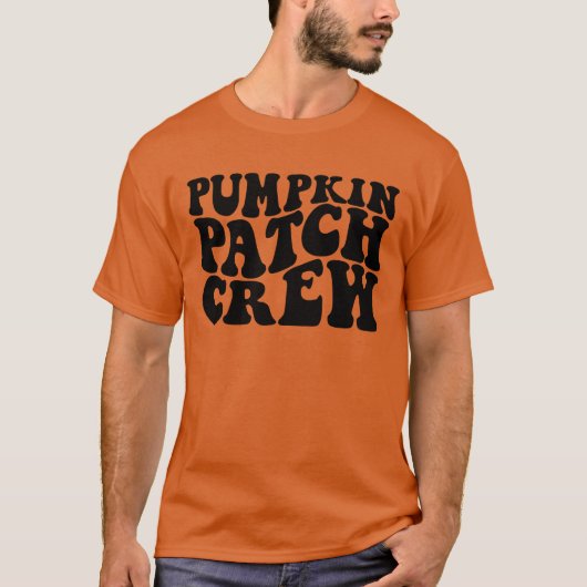 Pompoen Patch Crew Familie Halloween Pompoen Patch T-shirt (Voorkant)