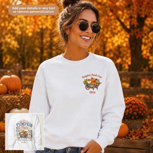 Pompoen Patch Crew Familie Matching Trui