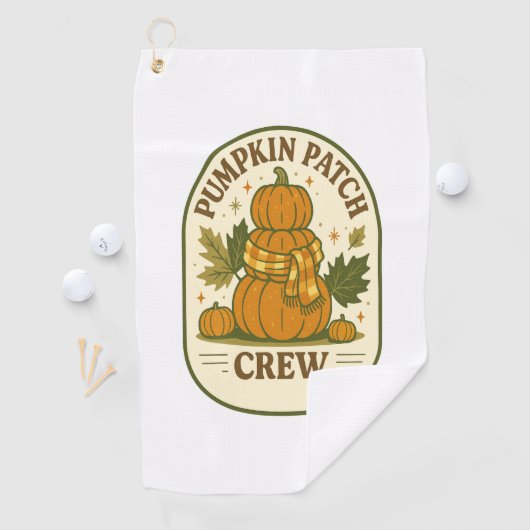 Pompoen Patch Crew Golfhanddoek (Insitu)