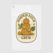 Pompoen Patch Crew Golfhanddoek (Voorkant)