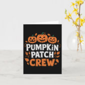 Pompoen Patch Crew Grappige Pompoen Patch Squad Be Kaart (Gele Bloem)