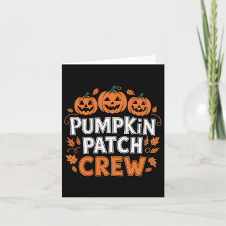 Pompoen Patch Crew Grappige Pompoen Patch Squad Be Kaart