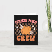 Pompoen Patch Crew Grappige Pompoen Patch Squad Be Kaart (Voorkant)