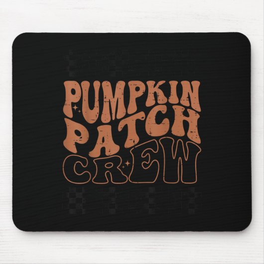 Pompoen Patch Crew Halloween Pompoen Patch Herfst  Muismat (Voorkant)