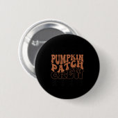 Pompoen Patch Crew Halloween Pompoen Patch Herfst Ronde Button 5,7 Cm (Voorkant /achterkant)