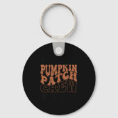 Pompoen Patch Crew Halloween Pompoen Patch Herfst  Sleutelhanger (Voorkant)