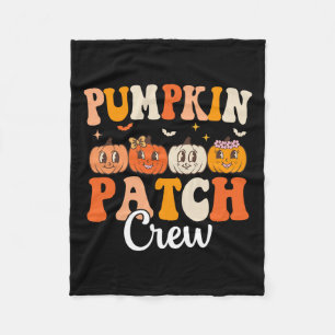 Pompoen Patch Crew Matching Familie Groovy Herfst  Fleece Deken
