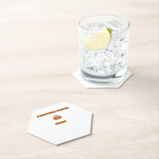 Pompoen Patch Crew Matching Herfst Outfits Classic Kartonnen Onderzetters (Insitu)