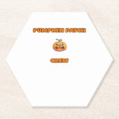 Pompoen Patch Crew Matching Herfst Outfits Classic Kartonnen Onderzetters (Voorkant)