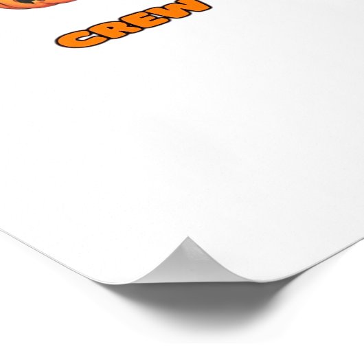 Pompoen Patch Crew Matching Herfst Outfits Classic Poster (Hoek)