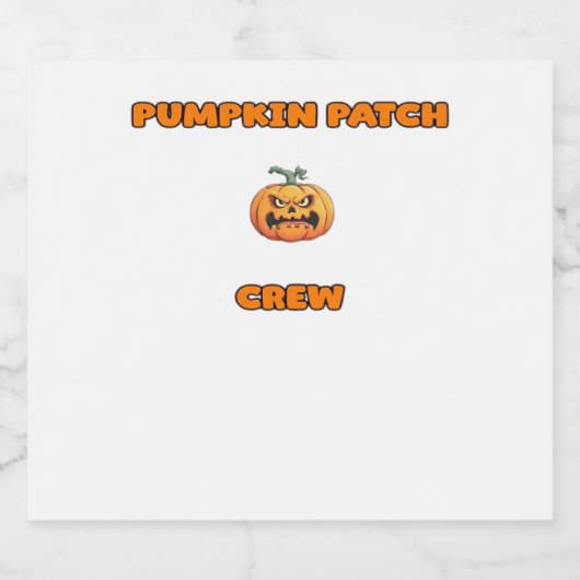 Pompoen Patch Crew Matching Herfst Outfits Classic Sparkling Wijnetiket (Enkel label)