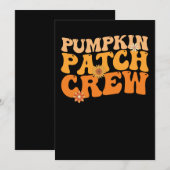 Pompoen Patch Crew Retro Groovy Herfst Autumn Kaart (Voorkant / Achterkant)