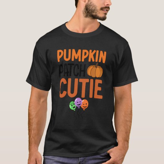 Pompoen Patch Cutie Halloween Herfst T-shirt (Voorkant)