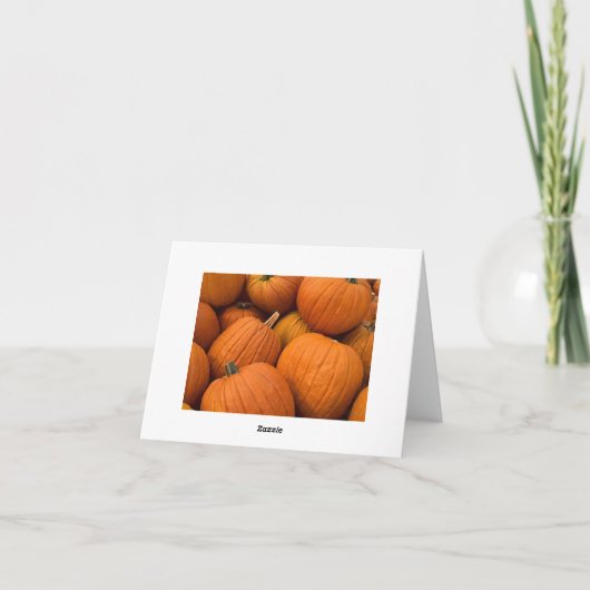 Pompoen Patch Dank je Kaart (Achterkant)