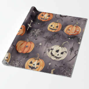 Pompoen Patch Delight: Halloween spooky patroon Cadeaupapier