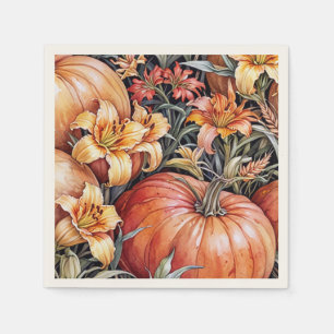 Pompoen Patch en Daylilies Floormat Servet