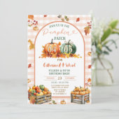 Pompoen Patch gewricht broers en zussen verjaardag Kaart (Staand voorkant)