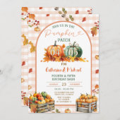 Pompoen Patch gewricht broers en zussen verjaardag Kaart (Voorkant / Achterkant)