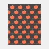 Pompoen Patch Gooi Deken (Bruin & Sinaasappel) (Voorkant)