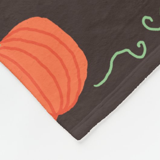 Pompoen Patch Gooi Deken (Bruin & Sinaasappel) (Hoek)