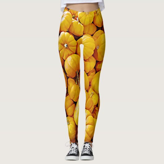 Pompoen Patch Halloween Herfst Herfst Leggings (Voorkant)