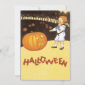pompoen Patch Halloween Kaart (Voorkant)