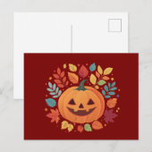 Pompoen Patch Halloween Kaarten (Voorkant / Achterkant)