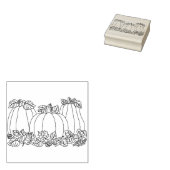 Pompoen patch illustratie art stempel (Gestempeld)