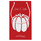 Pompoen Patch in Cherry Gift Bag Klein Cadeauzakje (Achterkant)