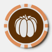 Pompoen Patch in Chocolade Poker Chips (Voorkant)
