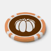 Pompoen Patch in Chocolade Poker Chips (Enkel)