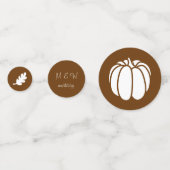 Pompoen Patch in Chocolade Tafel Confetti (Voorkanten)