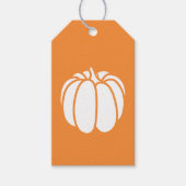 Pompoen Patch in Sinaasappel Gift Label Cadeaulabel (Voorkant)