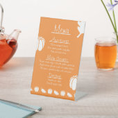 Pompoen Patch in Sinaasappel voetstuk Teken Reclamebord Met Voetstuk (Insitu)