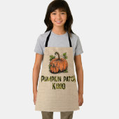 Pompoen Patch Kiddo Halloween Neppe Jute Schort (Insitu)