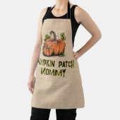 Pompoen Patch Kiddo Halloween Neppe Jute Schort (Insitu)