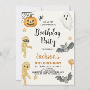 Pompoen Patch Kinder Halloween Verjaardag Uitnodig Kaart