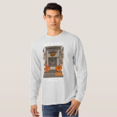 Pompoen Patch Mannen T-shirt (Voorkant volledig)